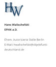 Hans Walischefski EPHK a.D.  Ehem. Autorisierte Stelle Berlin E-Mail: hwalischefski@objektfunk-deutschland.de