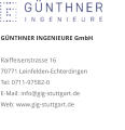 GÜNTHNER INGENIEURE GmbHRaiffeisenstrasse 16 70771 Leinfelden-Echterdingen Tel: 0711-97582-0 E-Mail: info@gig-stuttgart.de Web: www.gig-stuttgart.de 