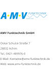 AMV Funktechnik GmbHOskar Schulze Straße 7 28832 AchimTel.: 0421 489976-0E-Mail: Kontakte@amv-funktechnik.deWeb: www.amv-funktechnik.de