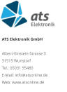 ATS Elektronik GmbHAlbert-Einstein-Strasse 3 31515 Wunstorf Tel.: 05031 95480 E-Mail: info@atsonline.de Web: www.atsonline.de