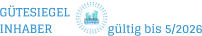 GÜTESIEGEL INHABER                  gültig bis 5/2026