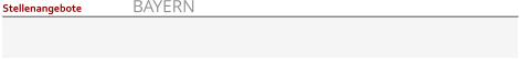 BAYERN Stellenangebote