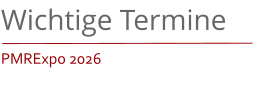 Wichtige TerminePMRExpo 2026