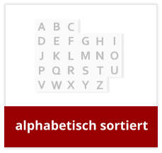alphabetisch sortiert