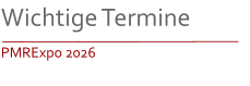 Wichtige TerminePMRExpo 2026